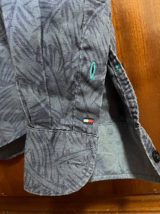 Camisa Tommy Hilfiger Talla L Estampada Lino