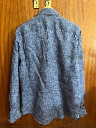 Camisa Tommy Hilfiger Talla L Estampada Lino