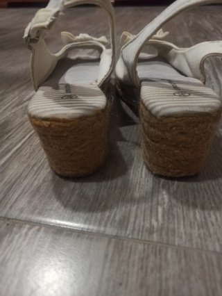 Sandalias esparto blancas Atmosphere