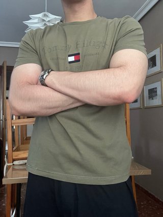 Camiseta Tommy Hilfiger Talla L Verde Oliva
