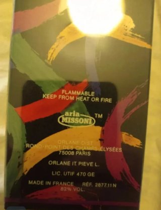 Aria Missoni Edt 50ml.