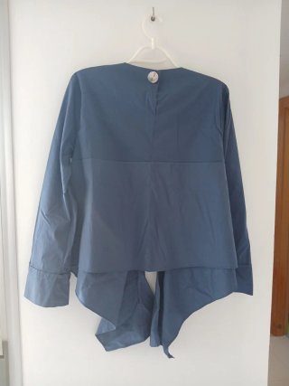 Camiseta Zara Talla M Azul