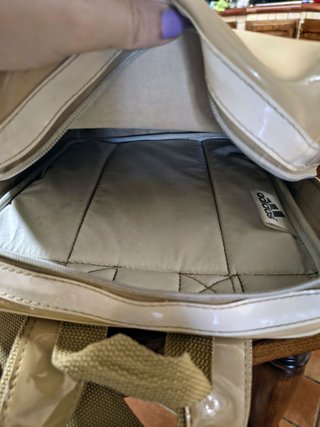 Zainetto vintage Adidas beige e bianco