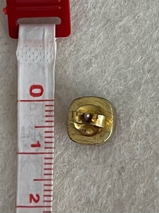 Pendientes Plata 925 Chapados Oro Con Rubí
