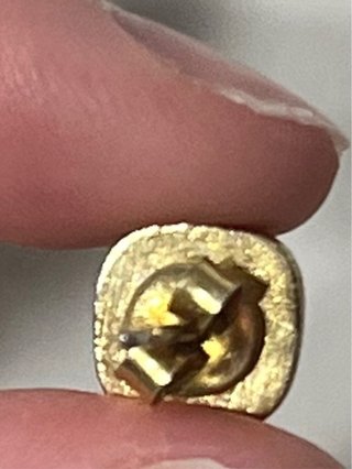 Pendientes Plata 925 Chapados Oro Con Rubí