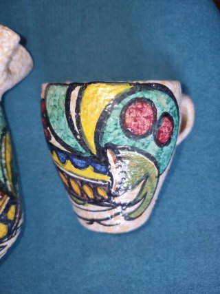 Jarra y Taza Talavera el Carmen