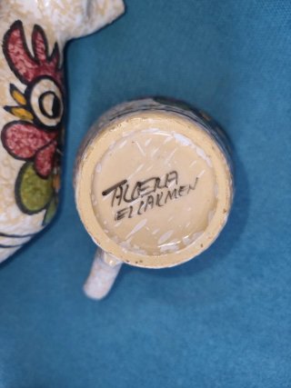 Jarra y Taza Talavera el Carmen
