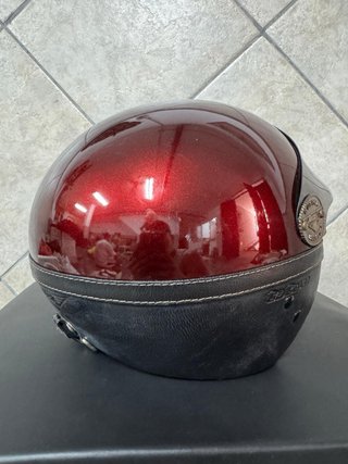 Casco Jet NZI Custom Helmets Granate Metalizado