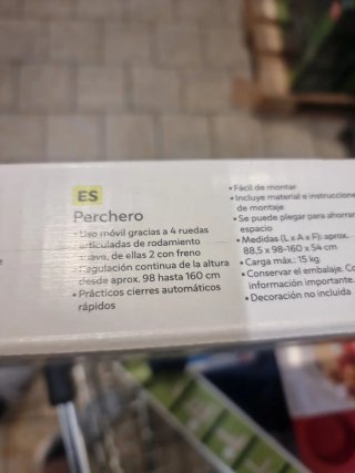 Perchero Metálico Portátil