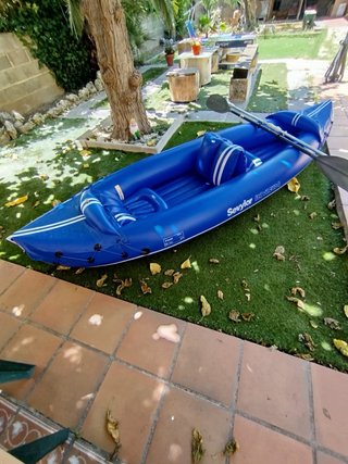 Kayak hinchable Sevylor + 2 remos + 1 chaleco
