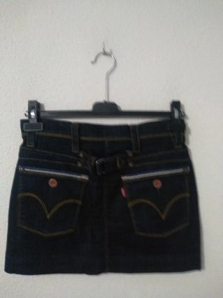 Minifalda vaquera Levi's azul