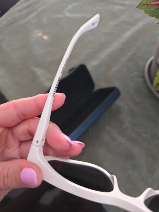 Occhiali Balenciaga bianchi