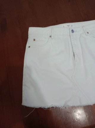 Minifalda blanca Mango