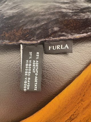Bufanda terciopelo negro y dorado para mujer