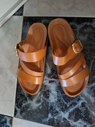 Sandalias Marrones Mujer