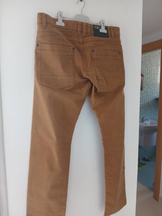 Pantalones Angelo Litrico Talla S Marrón