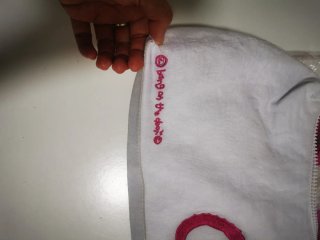 Bolso niña blanco y rosa