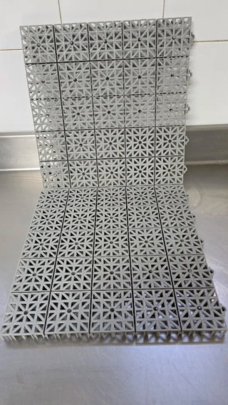 Plaquetas de plástico para suelo.