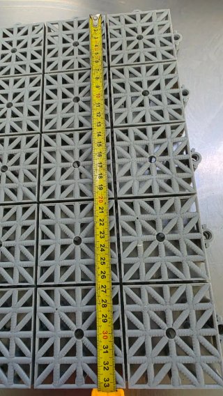 Plaquetas de plástico para suelo.