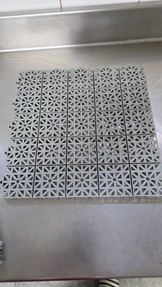 Plaquetas de plástico para suelo.
