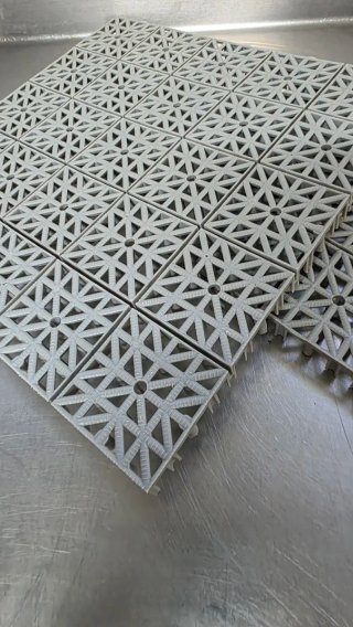 Plaquetas de plástico para suelo.