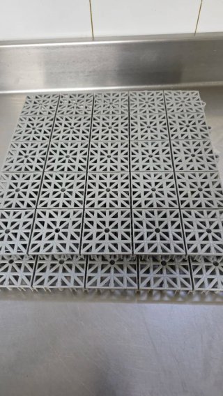 Plaquetas de plástico para suelo.