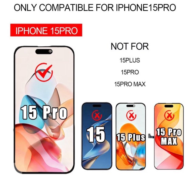 Pantalla iPhone 15 Pro FTDLCD 6,1 FHD