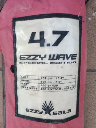 Vela Windsurf Ezzy Wave 4.7