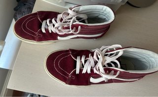 Zapatillas Vans Sk8-Hi Plataforma Granate