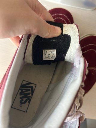 Zapatillas Vans Sk8-Hi Plataforma Granate
