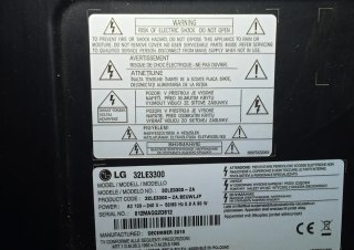 Televisión LG 32LE3300 SIN AUDIO SIN MANDO