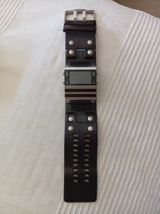 Reloj Fossil Digital Correa Cuero marrón oscuro