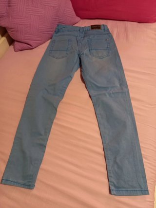 Jeans bambina 8 anni azzurri