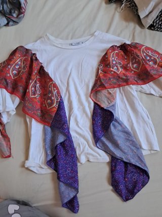 Camiseta Pull&Bear M Estampado Pañuelo