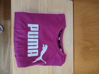 Camiseta Puma Rosa y Plateada