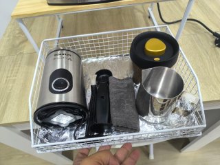 Cafetera espresso de brazo + Complementos