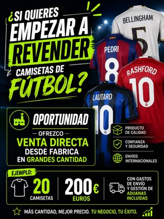 Camisetas de fútbol de equipos y selecciones