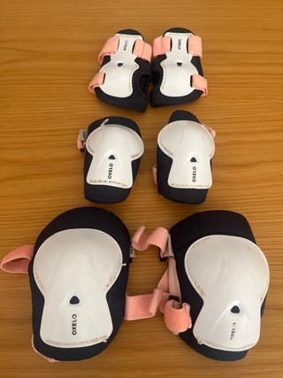 3 protectores rodillas, codos y muñequeras OXELO