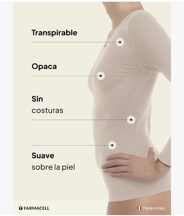 Farmacell Camiseta Larga Mujer Anticelulitis FIR