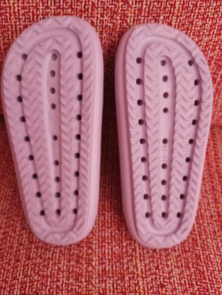 Chanclas H&M Mujer Niña Moradas Talla 35-36