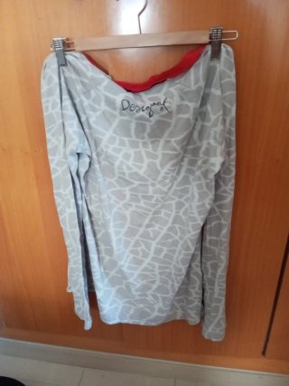 Camiseta Desigual Vintage Gris Multicolor