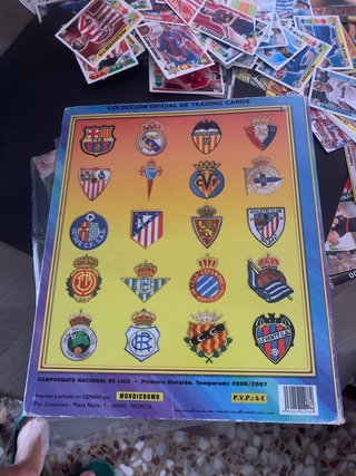 Album cromos Liga 2007 y Adrenalyn