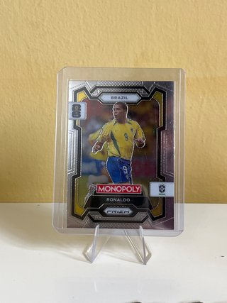 Cromo Ronaldo Brasil Mundial Panini Prizm Monopoly
