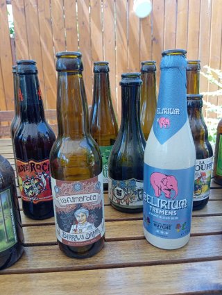 Collezione 20 bottiglie birra vuote
