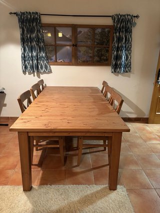 Mesa comedor madera maciza