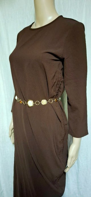 Abito Zara marrone con cintura