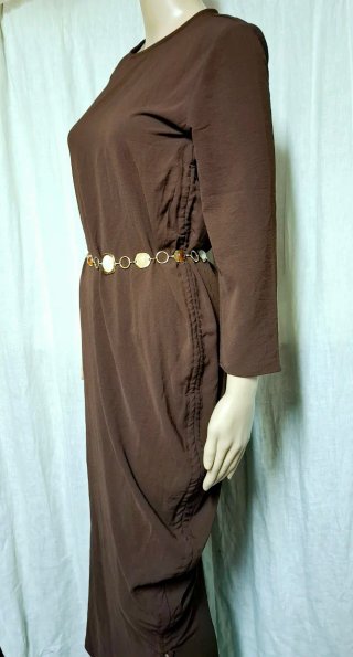 Abito Zara marrone con cintura