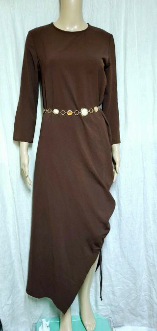Abito Zara marrone con cintura