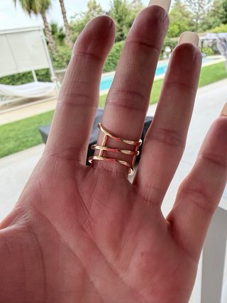 Anillo Rabat Oro Rosa y Brillantes