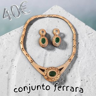 Conjunto Ferrara Collar y Pendientes